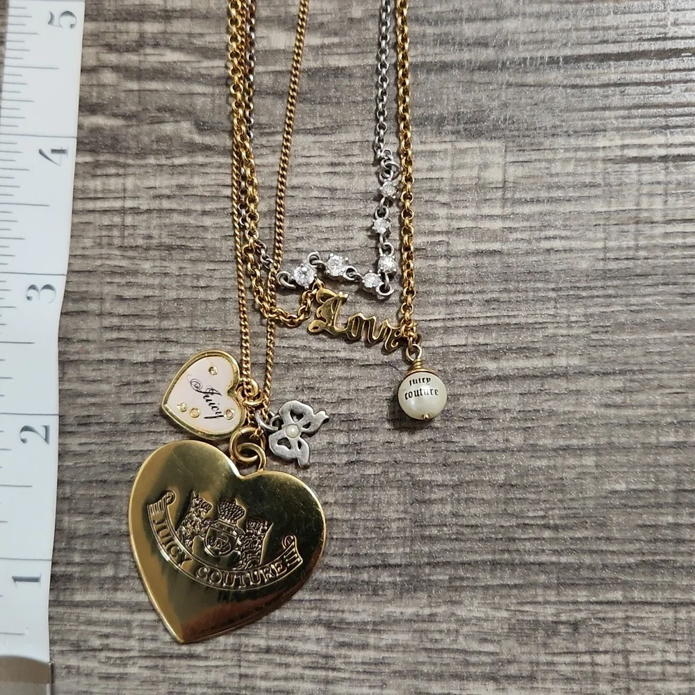 Juicy Couture vintage 3 strand necklace - Picture 2 of 5